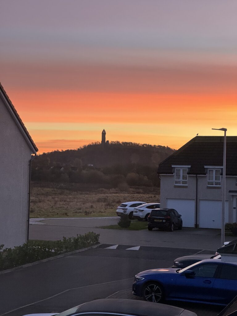 Wallace monument golden hour